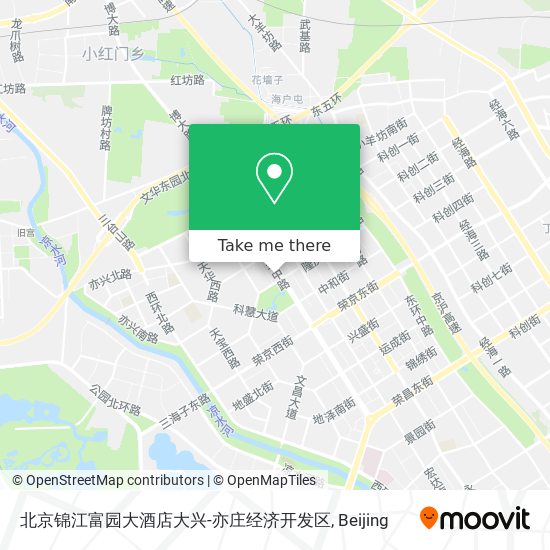 北京锦江富园大酒店大兴-亦庄经济开发区 map