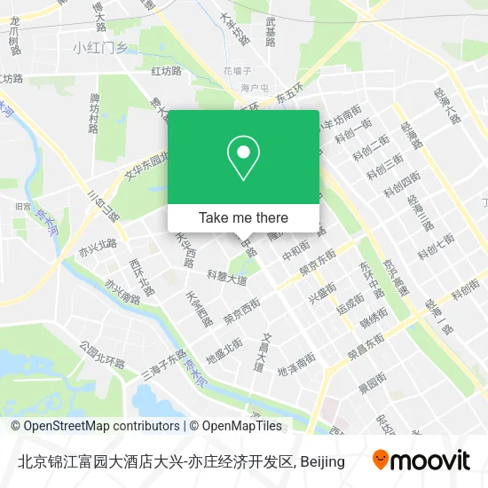 北京锦江富园大酒店大兴-亦庄经济开发区 map
