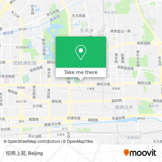 招商上苑 map