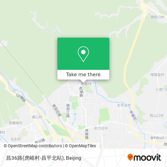 昌36路(虎峪村-昌平北站) map