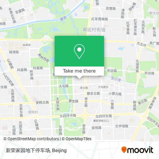 新荣家园地下停车场 map