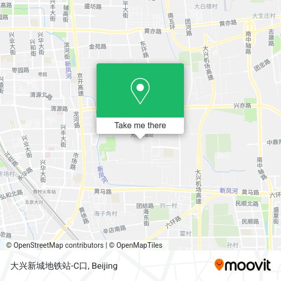 大兴新城地铁站-C口 map