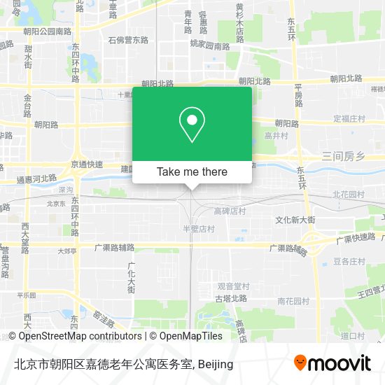北京市朝阳区嘉德老年公寓医务室 map