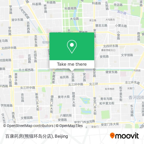 百康药房(熊猫环岛分店) map