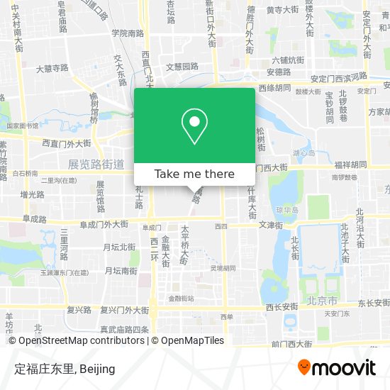 定福庄东里 map