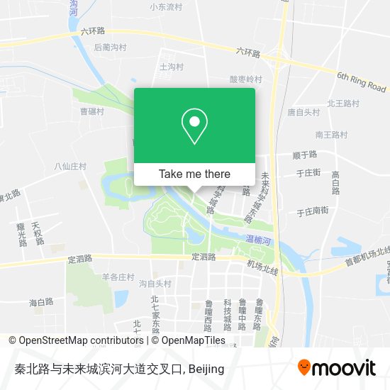 秦北路与未来城滨河大道交叉口 map