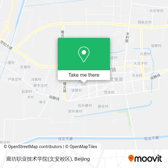 廊坊职业技术学院(文安校区) map
