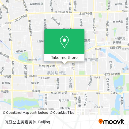 豌豆公主美容美体 map