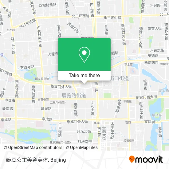 豌豆公主美容美体 map
