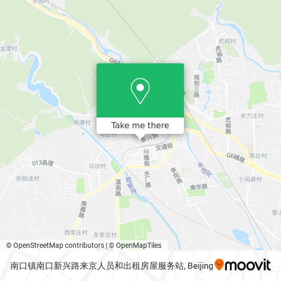 南口镇南口新兴路来京人员和出租房屋服务站 map