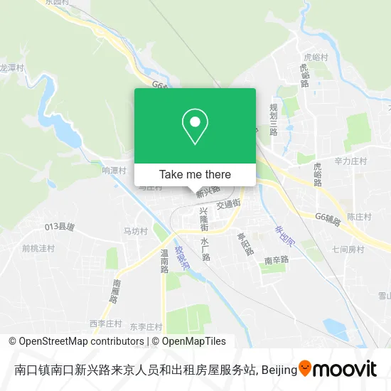 南口镇南口新兴路来京人员和出租房屋服务站 map