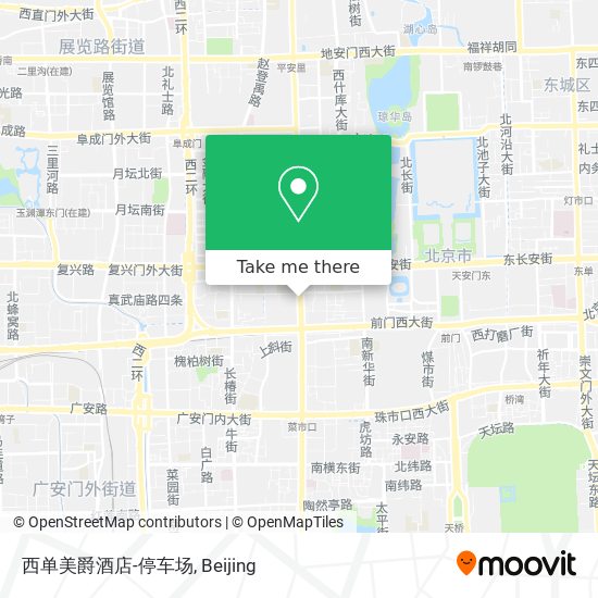 西单美爵酒店-停车场 map