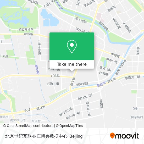 北京世纪互联亦庄博兴数据中心 map