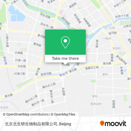 北京北生研生物制品有限公司 map