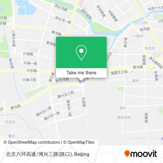 北京六环高速/博兴三路(路口) map
