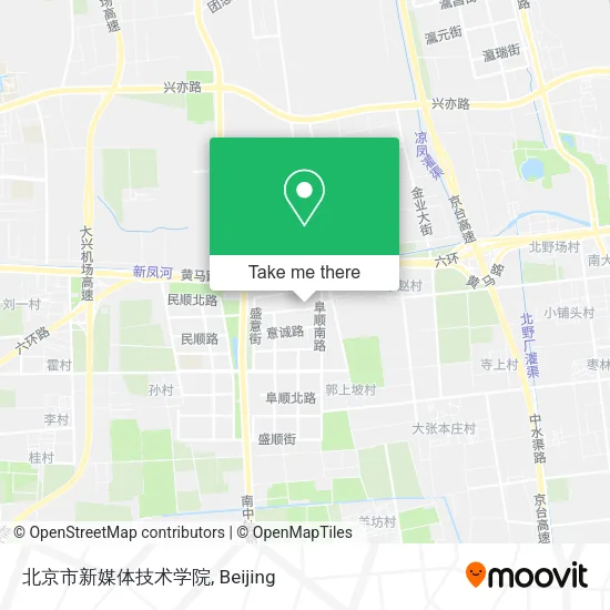 北京市新媒体技术学院 map