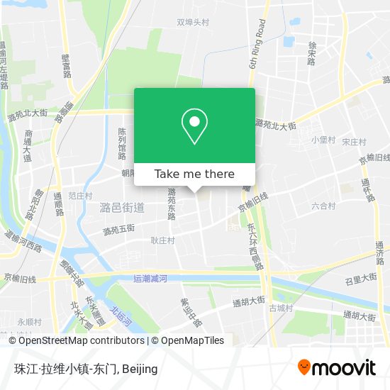 珠江·拉维小镇-东门 map