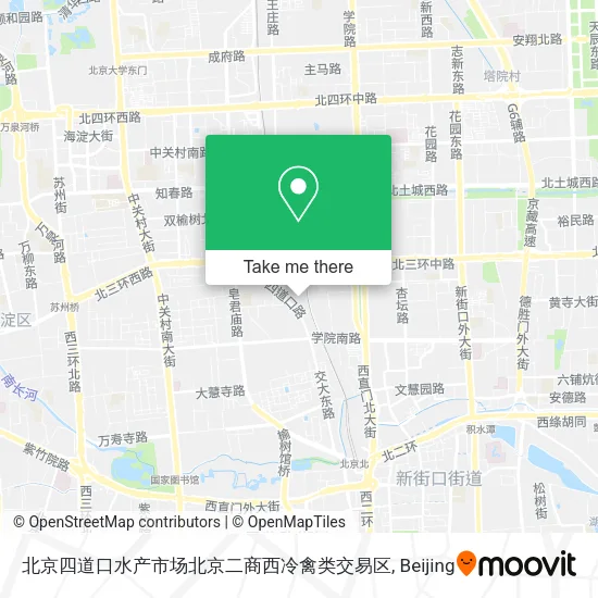 北京四道口水产市场北京二商西冷禽类交易区 map