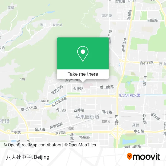 八大处中学 map
