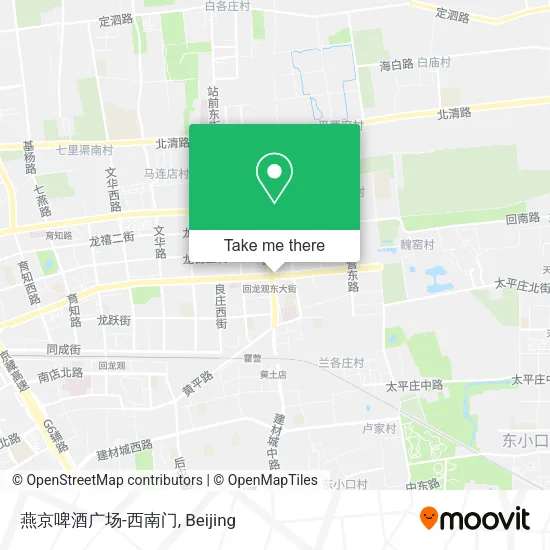 燕京啤酒广场-西南门 map