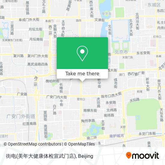 街电(美年大健康体检宣武门店) map