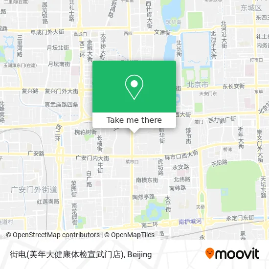 街电(美年大健康体检宣武门店) map