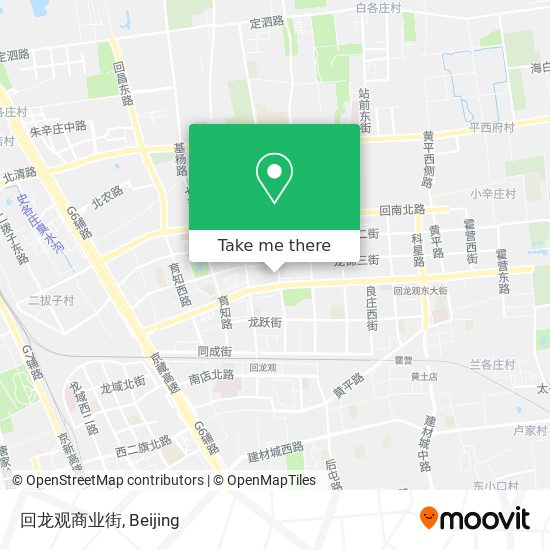 回龙观商业街 map