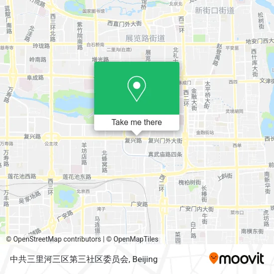 中共三里河三区第三社区委员会 map