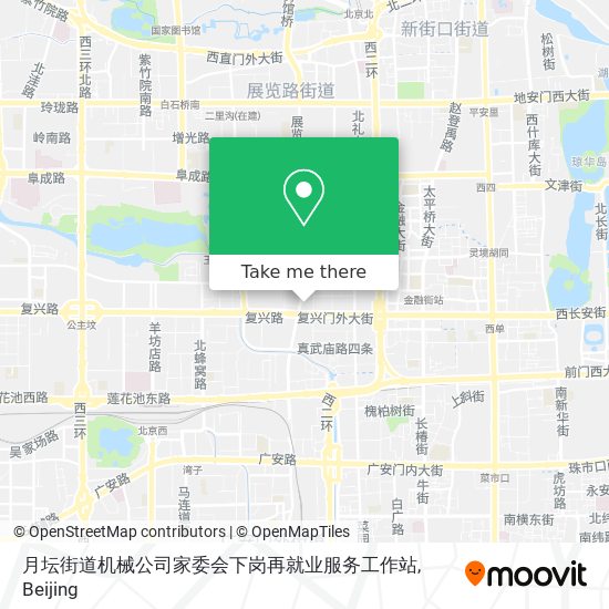 月坛街道机械公司家委会下岗再就业服务工作站 map