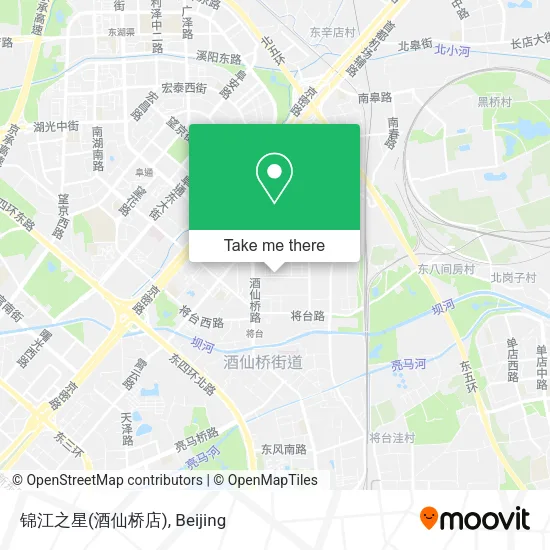 锦江之星(酒仙桥店) map