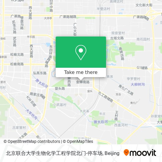 北京联合大学生物化学工程学院北门-停车场 map
