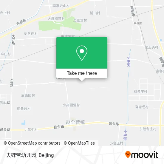 去碑营幼儿园 map