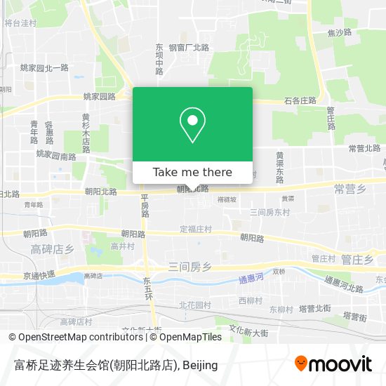 富桥足迹养生会馆(朝阳北路店) map