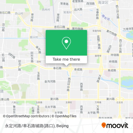 永定河路/阜石路辅路(路口) map