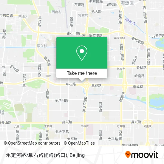 永定河路/阜石路辅路(路口) map