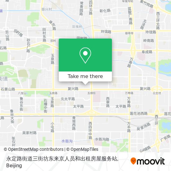 永定路街道三街坊东来京人员和出租房屋服务站 map