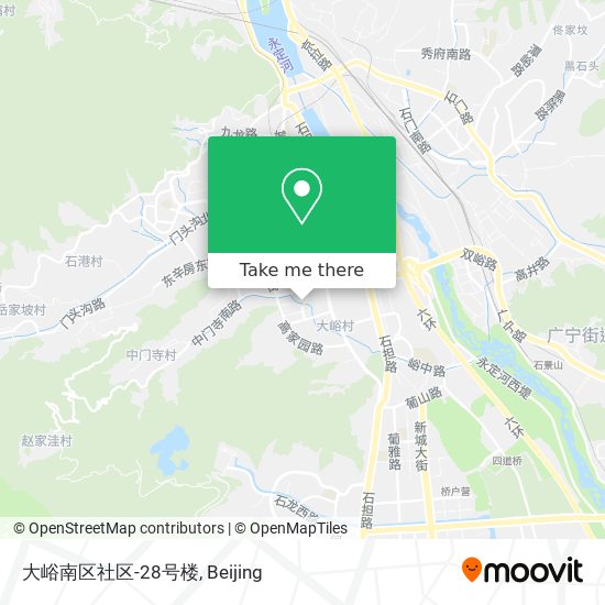 大峪南区社区-28号楼 map