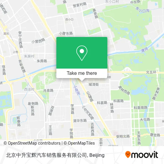 北京中升宝辉汽车销售服务有限公司 map