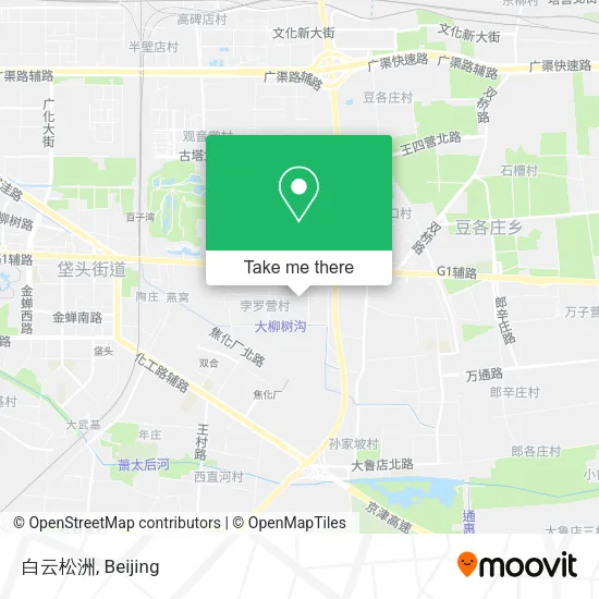 白云松洲 map
