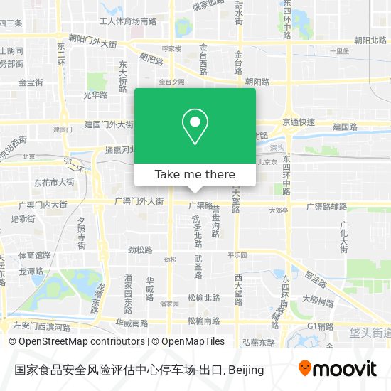 国家食品安全风险评估中心停车场-出口 map