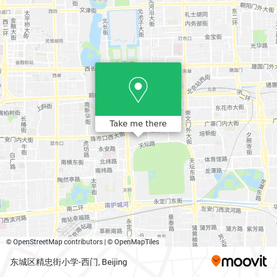 东城区精忠街小学-西门 map