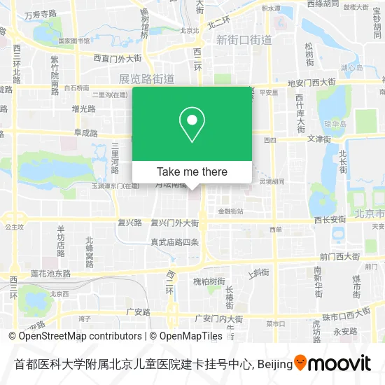 首都医科大学附属北京儿童医院建卡挂号中心 map