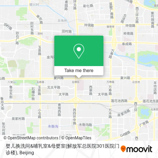婴儿换洗间&哺乳室&母婴室(解放军总医院301医院门诊楼) map