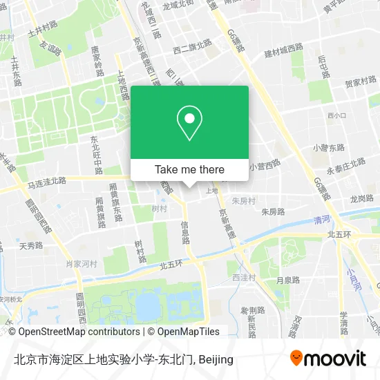 北京市海淀区上地实验小学-东北门 map