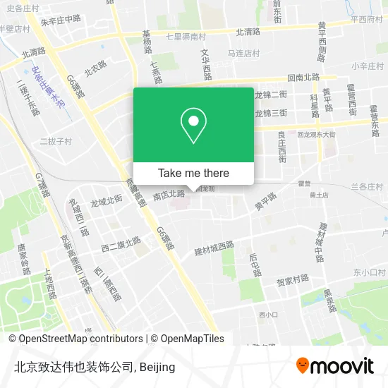 北京致达伟也装饰公司 map