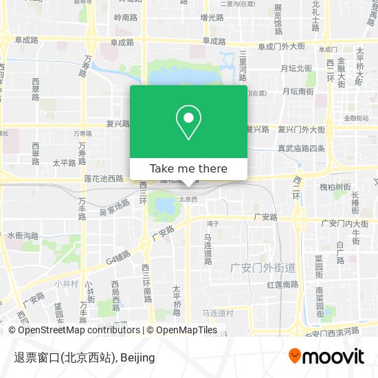 退票窗口(北京西站) map