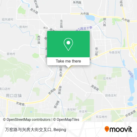 万窑路与兴房大街交叉口 map