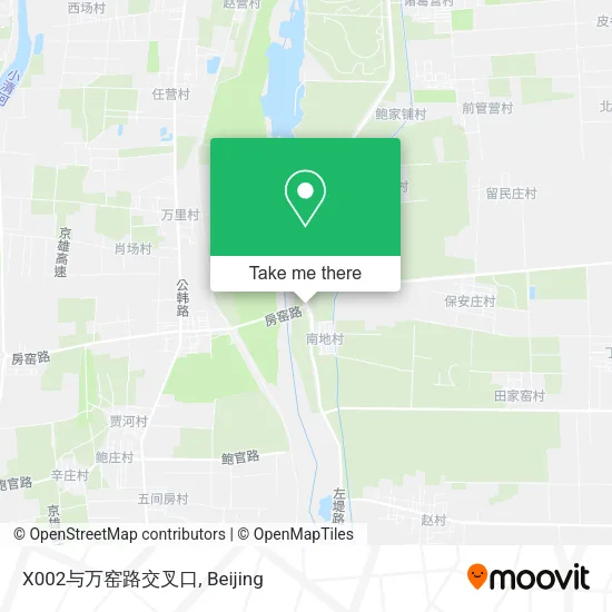 X002与万窑路交叉口 map