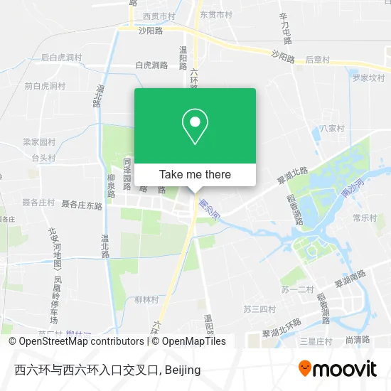 西六环与西六环入口交叉口 map