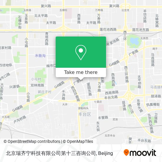 北京瑞齐宁科技有限公司第十三咨询公司 map